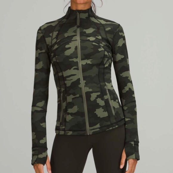 Lululemon Define Full Zip Camo Jacket - Women's Size 4 - Green - Picture 1 of 14